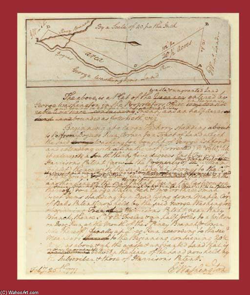 Wikioo.org - The Encyclopedia of Fine Arts - Painting, Artwork by Frederick William Jackson - Washington, George, President. Autograph Manuscript Signed