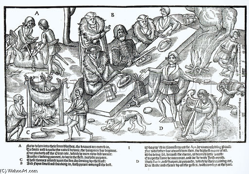 WikiOO.org - 백과 사전 - 회화, 삽화 Friedrich Van Hulsen - Macsweeney's Feast