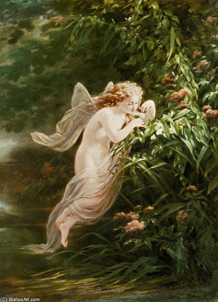 Wikioo.org - The Encyclopedia of Fine Arts - Painting, Artwork by Fritz Zuber Buhler - The Spirit Of The Morning