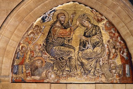 WikiOO.org - Encyclopedia of Fine Arts - Schilderen, Artwork Gaddo Gaddi - The Coronation Of The Virgin