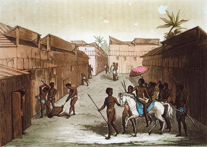 Wikioo.org – L'Enciclopedia delle Belle Arti - Pittura, Opere di Gallo Gallina - Metodo di punizione In Benin