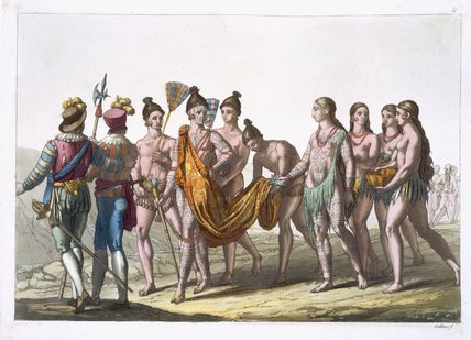 Wikioo.org – L'Enciclopedia delle Belle Arti - Pittura, Opere di Gallo Gallina - Americani Nativi vedove avvicinarsi ai loro capo