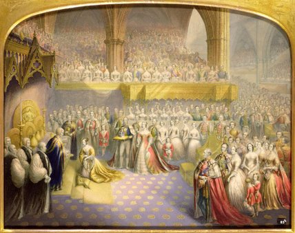 Wikioo.org – L'Encyclopédie des Beaux Arts - Peinture, Oeuvre de George Baxter - Sa Très Gracieuse Majesté la Reine Victoria