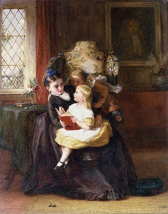 Wikioo.org - The Encyclopedia of Fine Arts - Painting, Artwork by George Bernard Oneill - Sunday Afternoon