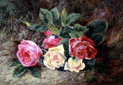 WikiOO.org - Enciklopedija dailės - Tapyba, meno kuriniai George Clare - Roses