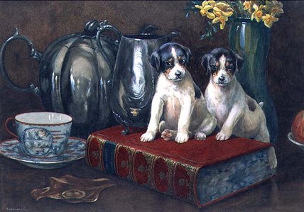 Wikioo.org - สารานุกรมวิจิตรศิลป์ - จิตรกรรม George Derville Rowlandson - Tea For Two