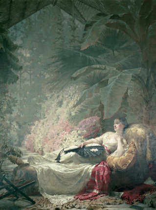 Wikoo.org - موسوعة الفنون الجميلة - اللوحة، العمل الفني George Elgar Hicks - Portrait Of Adelaide Maria