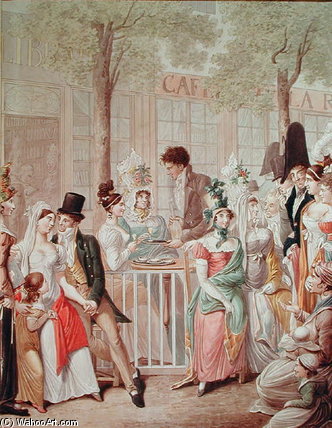 Wikioo.org – L'Enciclopedia delle Belle Arti - Pittura, Opere di George Emmanuel Opitz - I Terrace Of I Cafe de la rotonde Pollici