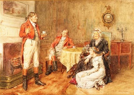 WikiOO.org - Enciklopedija dailės - Tapyba, meno kuriniai George Goodwin Kilburne - A Huntsman Reciting A Tale