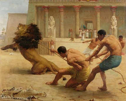 WikiOO.org - Encyclopedia of Fine Arts - Maleri, Artwork George Goodwin Kilburne - Ancient Sport