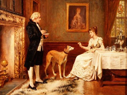 Wikioo.org - The Encyclopedia of Fine Arts - Painting, Artwork by George Goodwin Kilburne - The Favourite