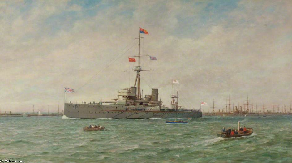Wikioo.org - Bách khoa toàn thư về mỹ thuật - Vẽ tranh, Tác phẩm nghệ thuật George Gregory - The Royal Naval Review