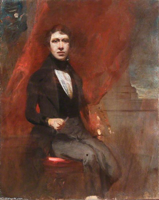 Wikioo.org - The Encyclopedia of Fine Arts - Painting, Artwork by George Hayter - Self Portrait