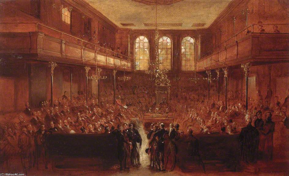 WikiOO.org - Encyclopedia of Fine Arts - Maleri, Artwork George Hayter - The First Reformed House Of Commons,