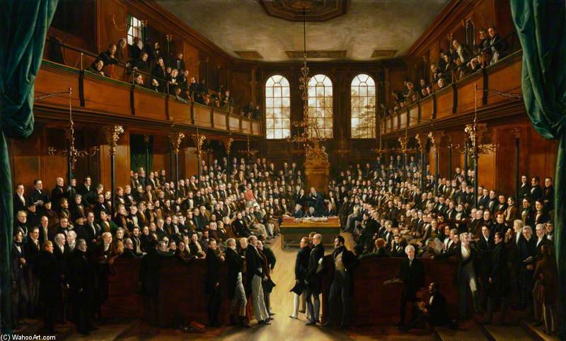 WikiOO.org - Encyclopedia of Fine Arts - Lukisan, Artwork George Hayter - The House Of Commons