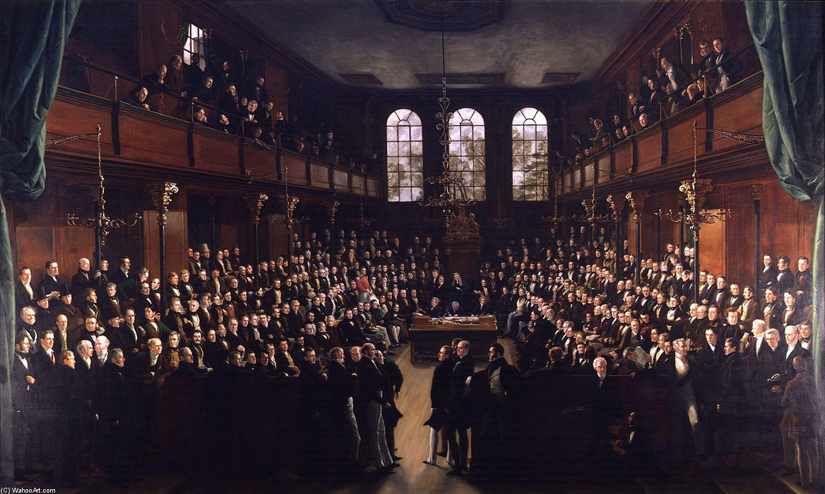 WikiOO.org - Encyclopedia of Fine Arts - Maleri, Artwork George Hayter - The House Of Commons