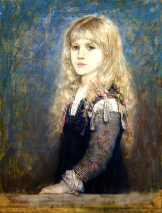 Wikioo.org - สารานุกรมวิจิตรศิลป์ - จิตรกรรม George Henry Boughton - Portrait Of Esme Robb