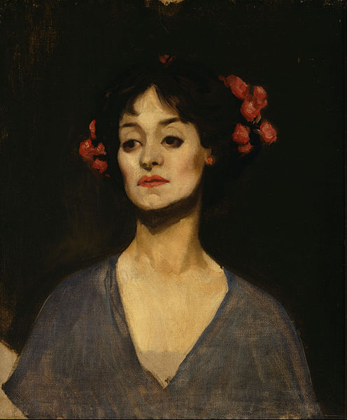 Wikioo.org - The Encyclopedia of Fine Arts - Painting, Artwork by George Lambert - Portrait Of A Lady (the Dancer)