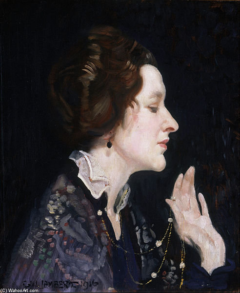 Wikioo.org - The Encyclopedia of Fine Arts - Painting, Artwork by George Lambert - Portrait Of A Lady
