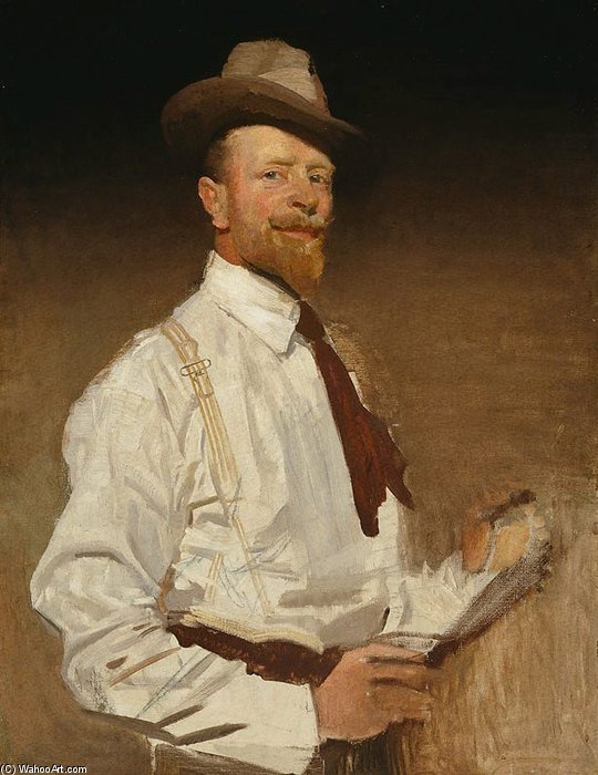 WikiOO.org - Encyclopedia of Fine Arts - Maleri, Artwork George Lambert - Self-portrait