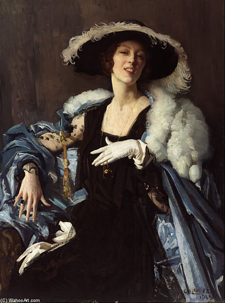 Wikioo.org - The Encyclopedia of Fine Arts - Painting, Artwork by George Lambert - The White Glove