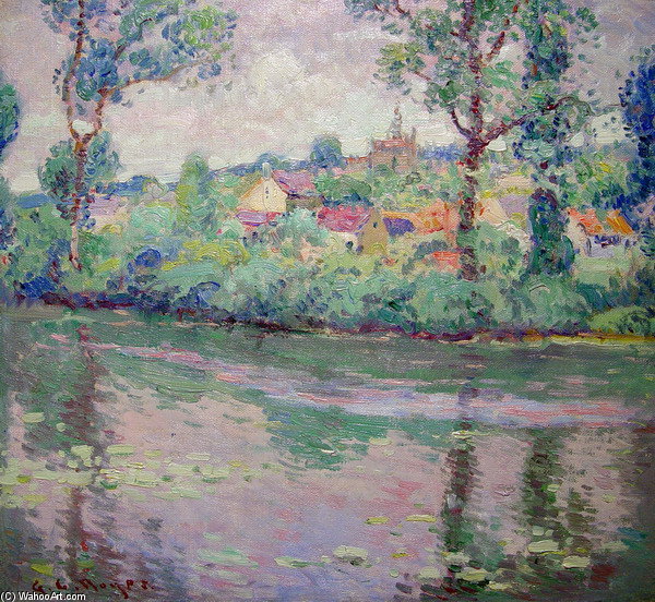 Wikioo.org - The Encyclopedia of Fine Arts - Painting, Artwork by George Loftus Noyes - River Reflection