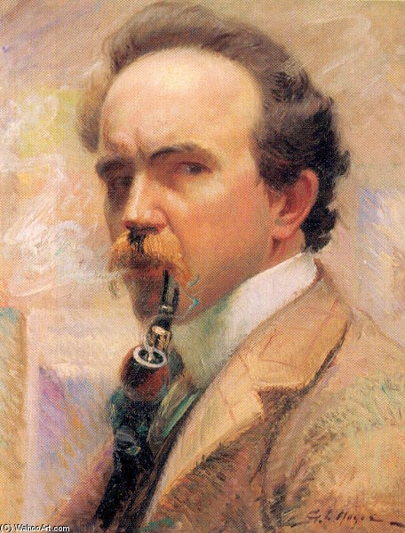 WikiOO.org - אנציקלופדיה לאמנויות יפות - ציור, יצירות אמנות George Loftus Noyes - Self-portrait