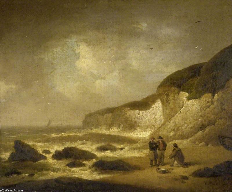 Wikioo.org - The Encyclopedia of Fine Arts - Painting, Artwork by George Morland - Coast Scene