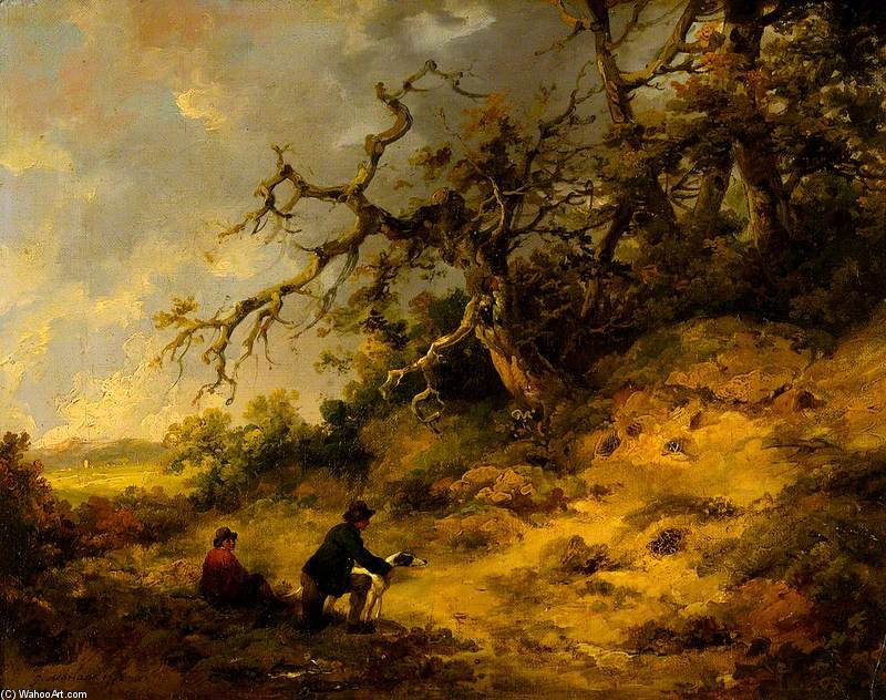 Wikioo.org - The Encyclopedia of Fine Arts - Painting, Artwork by George Morland - Ferreting