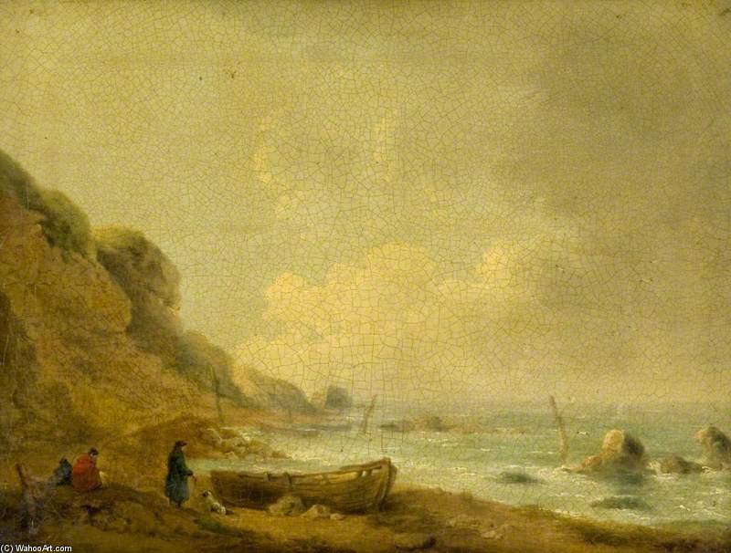 Wikioo.org - The Encyclopedia of Fine Arts - Painting, Artwork by George Morland - Sea Piece