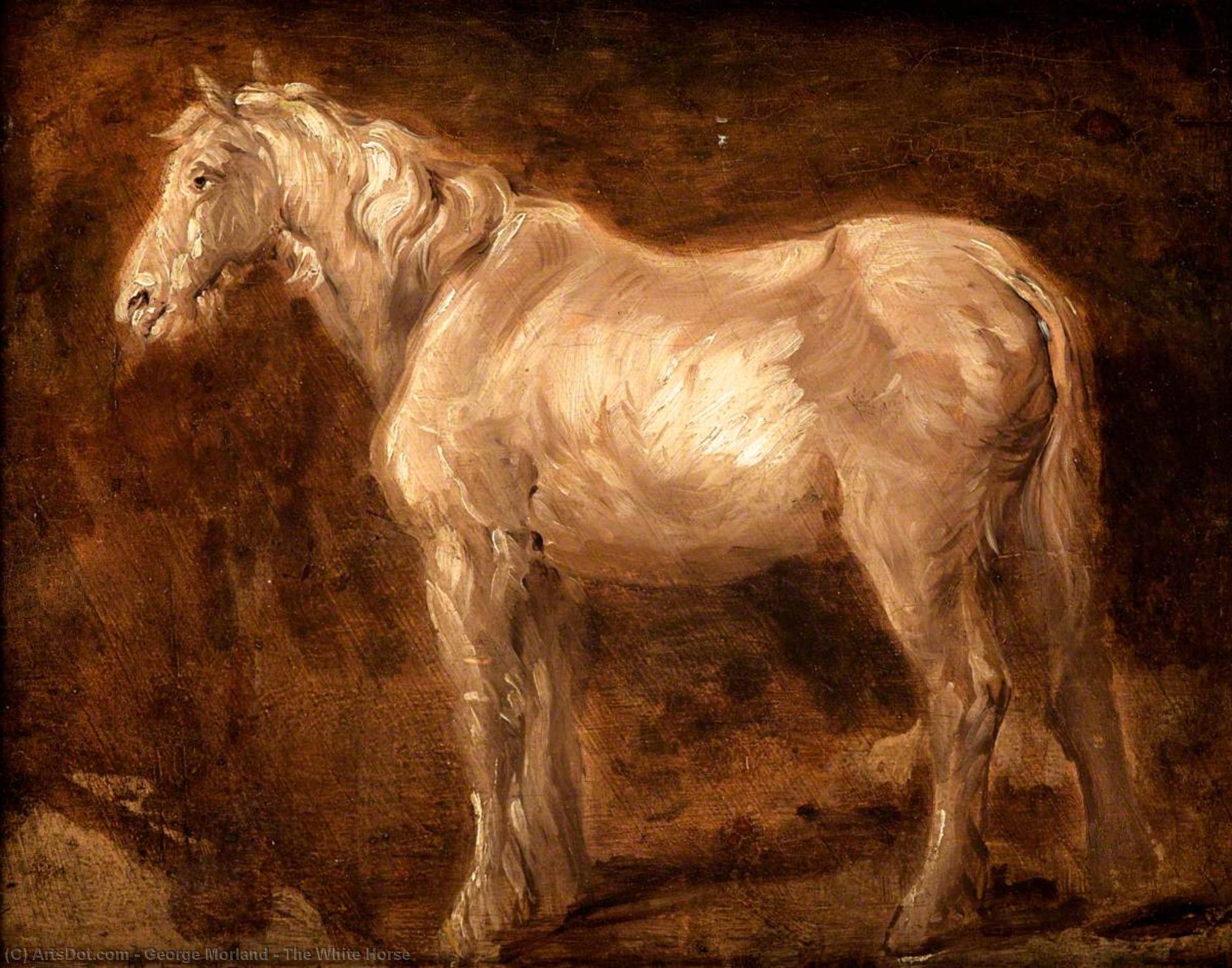 Wikioo.org - The Encyclopedia of Fine Arts - Painting, Artwork by George Morland - The White Horse