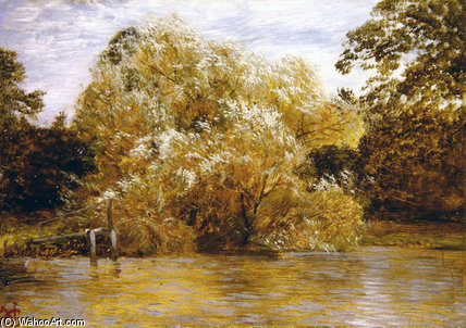 Wikioo.org - The Encyclopedia of Fine Arts - Painting, Artwork by George Vicat Cole - Abingdon Before The Storm