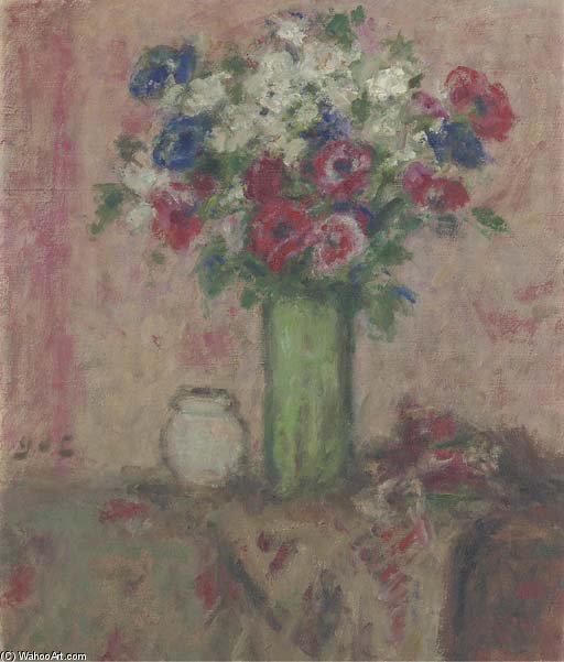 WikiOO.org - Encyclopedia of Fine Arts - Maleri, Artwork Georges Despagnat - De Anemone Vase