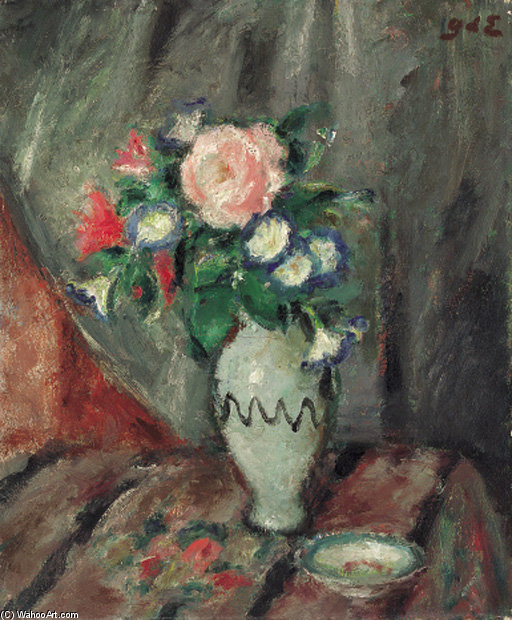Wikioo.org - The Encyclopedia of Fine Arts - Painting, Artwork by Georges Despagnat - Vase Of Flowers -