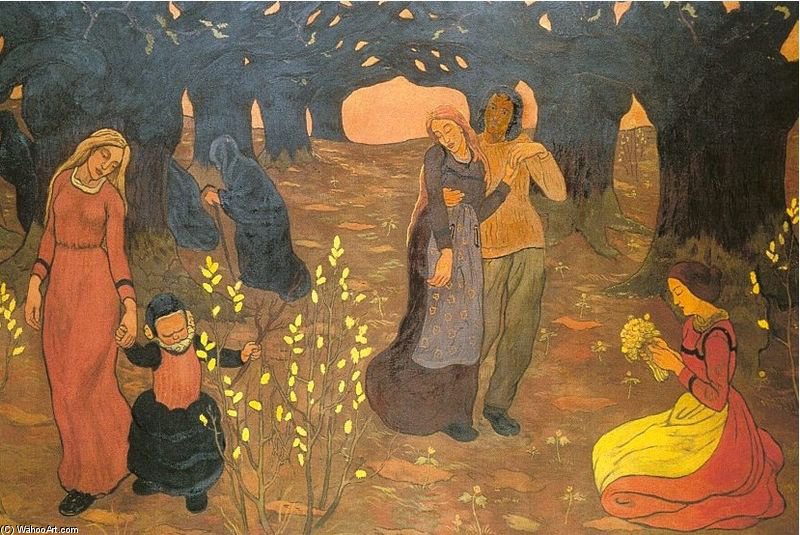 Wikioo.org – La Enciclopedia de las Bellas Artes - Pintura, Obras de arte de Georges Lacombe - las edades todaclasede Vida