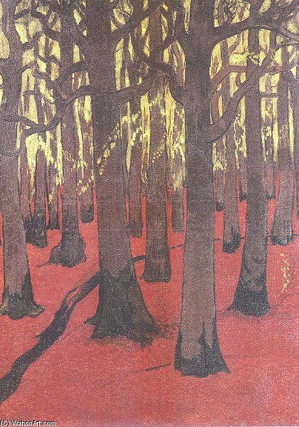 Wikioo.org - The Encyclopedia of Fine Arts - Painting, Artwork by Georges Lacombe - The Forest Red Soil