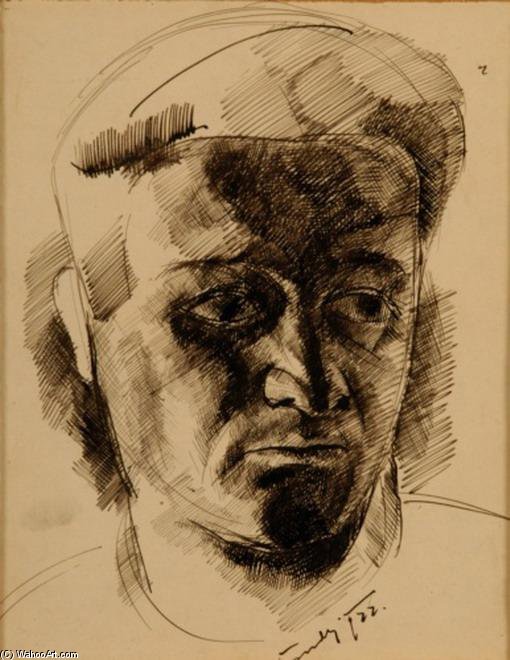 WikiOO.org - Güzel Sanatlar Ansiklopedisi - Resim, Resimler Geza Bene - Self-portrait