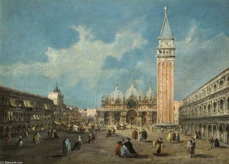 WikiOO.org - Encyclopedia of Fine Arts - Maleri, Artwork Giacomo Piazzetta - Piazza San Marco, Venice, Italy