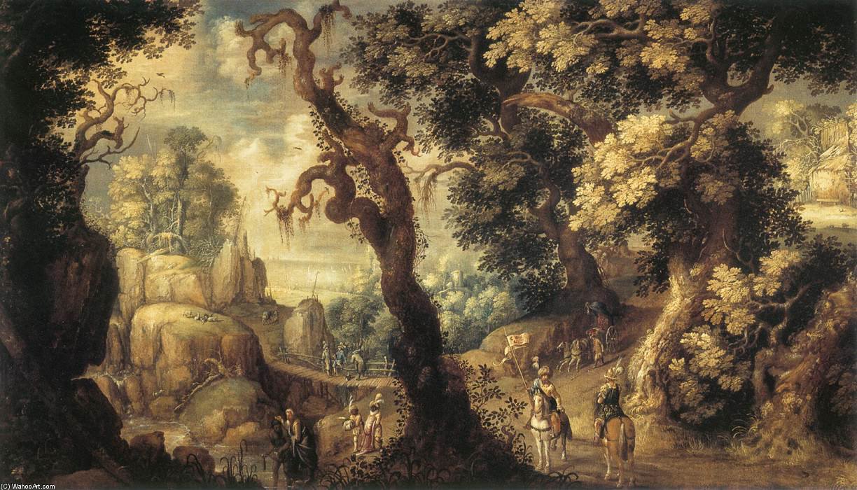 WikiOO.org - Encyclopedia of Fine Arts - Maleri, Artwork Gillis Claesz D'hondecoeter - Baptism Of The Moorish Chamberlain