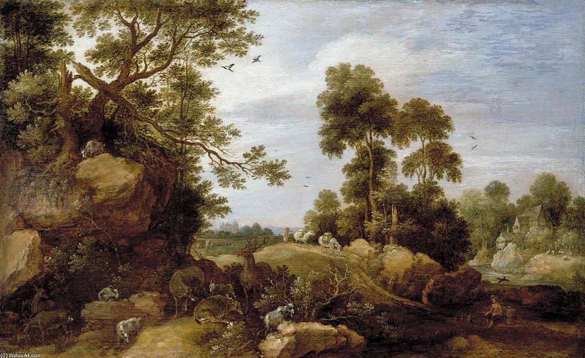 WikiOO.org - Enciklopedija dailės - Tapyba, meno kuriniai Gillis Claesz D'hondecoeter - Landscape