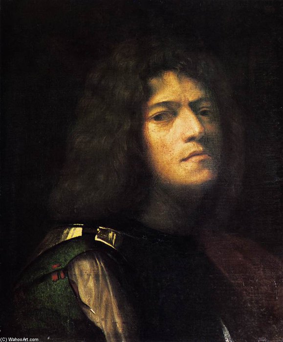 WikiOO.org - Encyclopedia of Fine Arts - Målning, konstverk Giorgione (Giorgio Barbarelli Da Castelfranco) - Self-portrait As David
