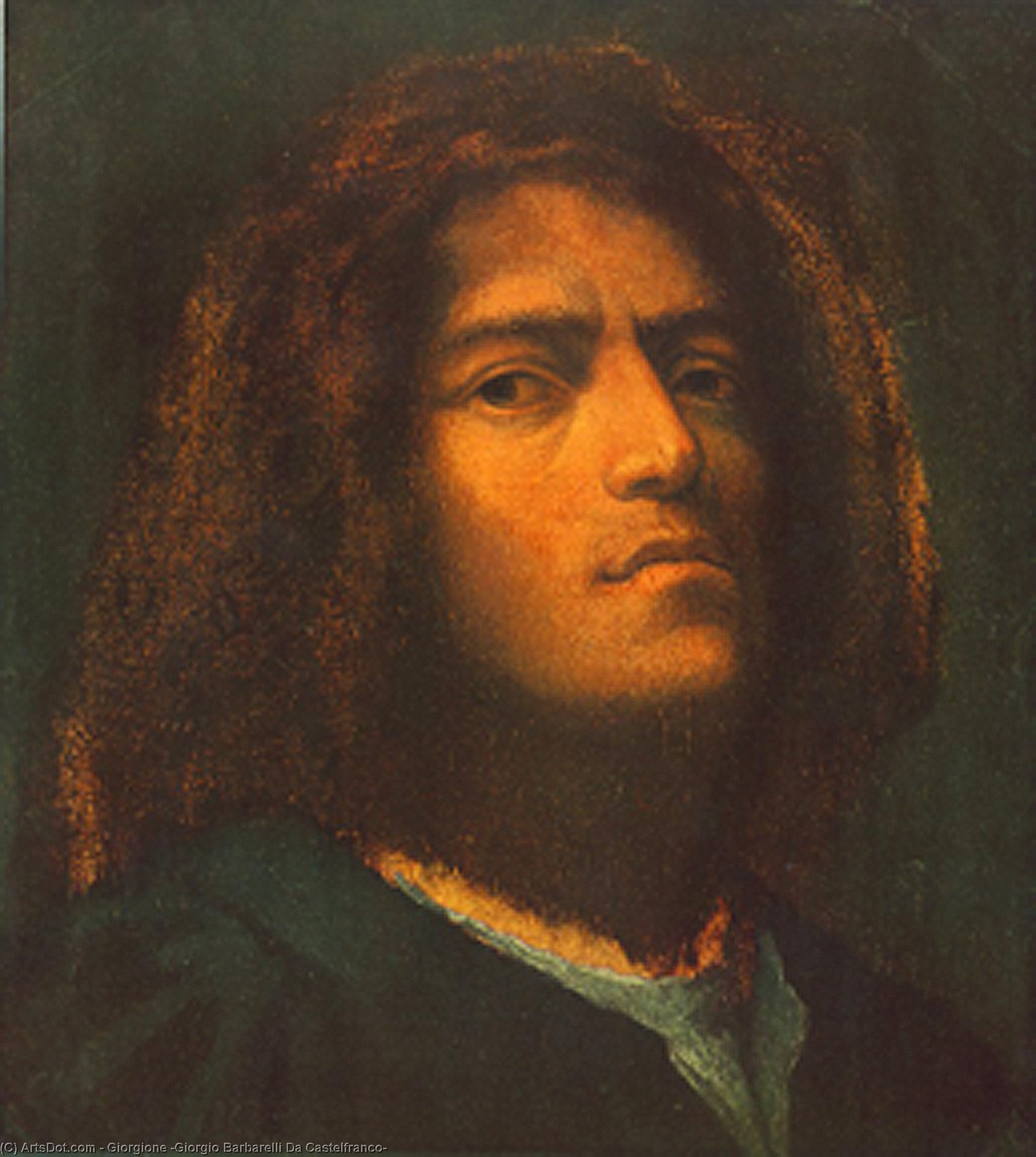 Wikioo.org – L'Enciclopedia delle Belle Arti - Pittura, Opere di Giorgione (Giorgio Barbarelli Da Castelfranco) - autoritratto