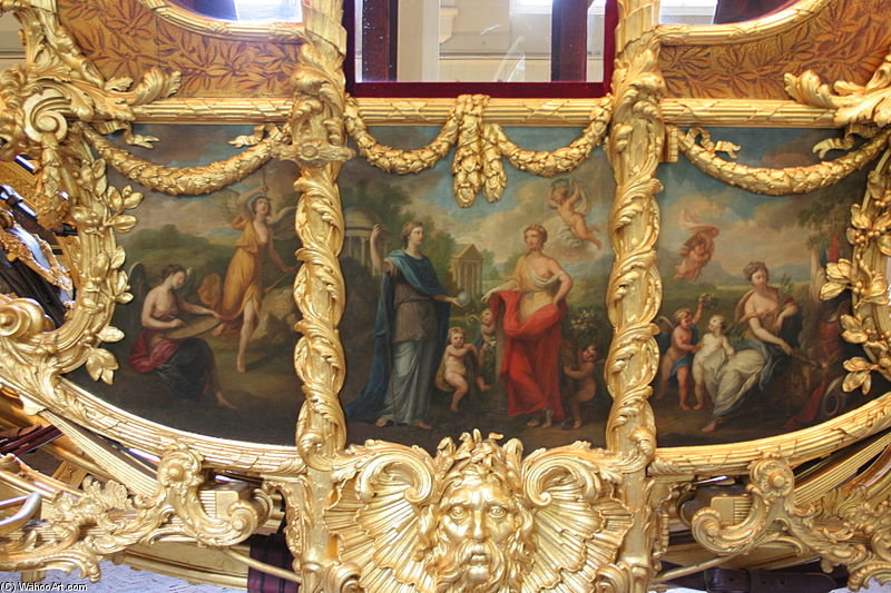 Wikioo.org - The Encyclopedia of Fine Arts - Painting, Artwork by Giovanni Battista Cipriani - Le Royal Mews De Londres