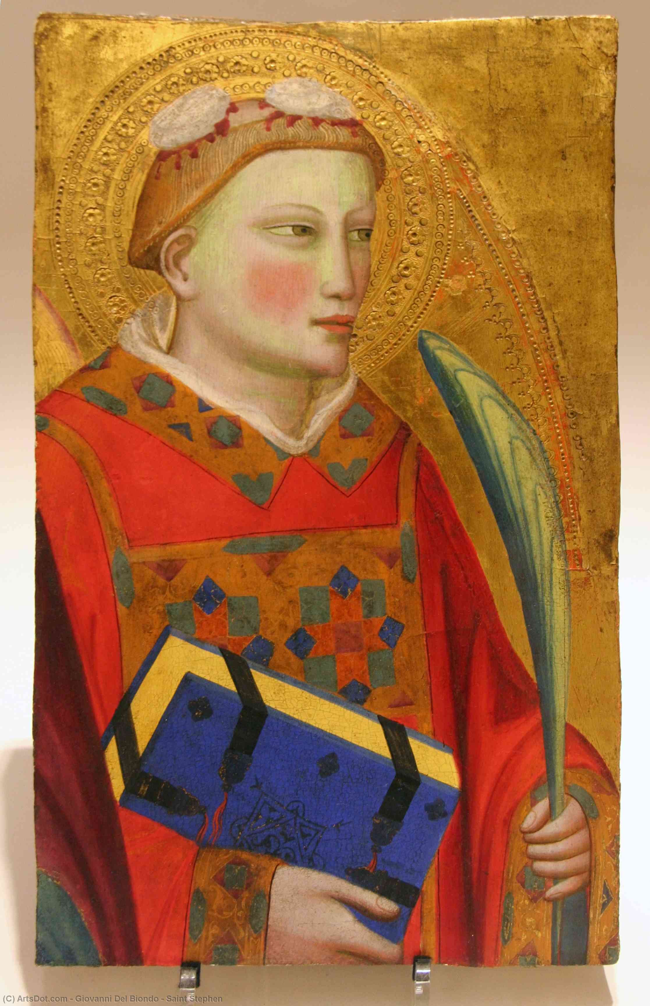 Wikioo.org - The Encyclopedia of Fine Arts - Painting, Artwork by Giovanni Del Biondo - Saint Stephen
