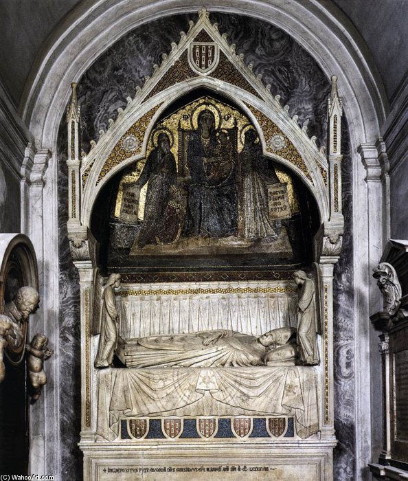 WikiOO.org - Encyclopedia of Fine Arts - Maalaus, taideteos Giovanni Di Cosma - Tomb Of Cardinal Garcia Gudiel