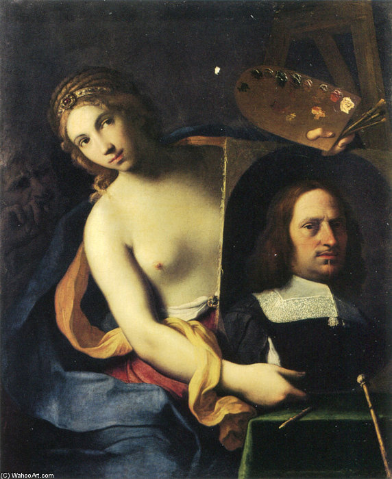 Wikioo.org – La Enciclopedia de las Bellas Artes - Pintura, Obras de arte de Giovanni Domenico Cerrini - Alegoría de la pintura