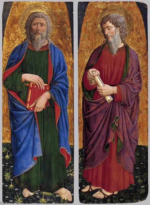 Wikioo.org - The Encyclopedia of Fine Arts - Painting, Artwork by Giovanni Francesco Da Rimini - St Philip; St Paul
