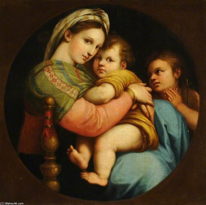Wikioo.org - Bách khoa toàn thư về mỹ thuật - Vẽ tranh, Tác phẩm nghệ thuật Giovanni Volpato - Madonna Della Sedia