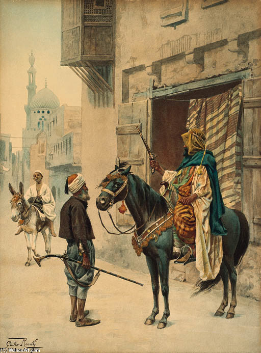 WikiOO.org - Encyclopedia of Fine Arts - Maalaus, taideteos Giulio Rosati - Arab Warriors