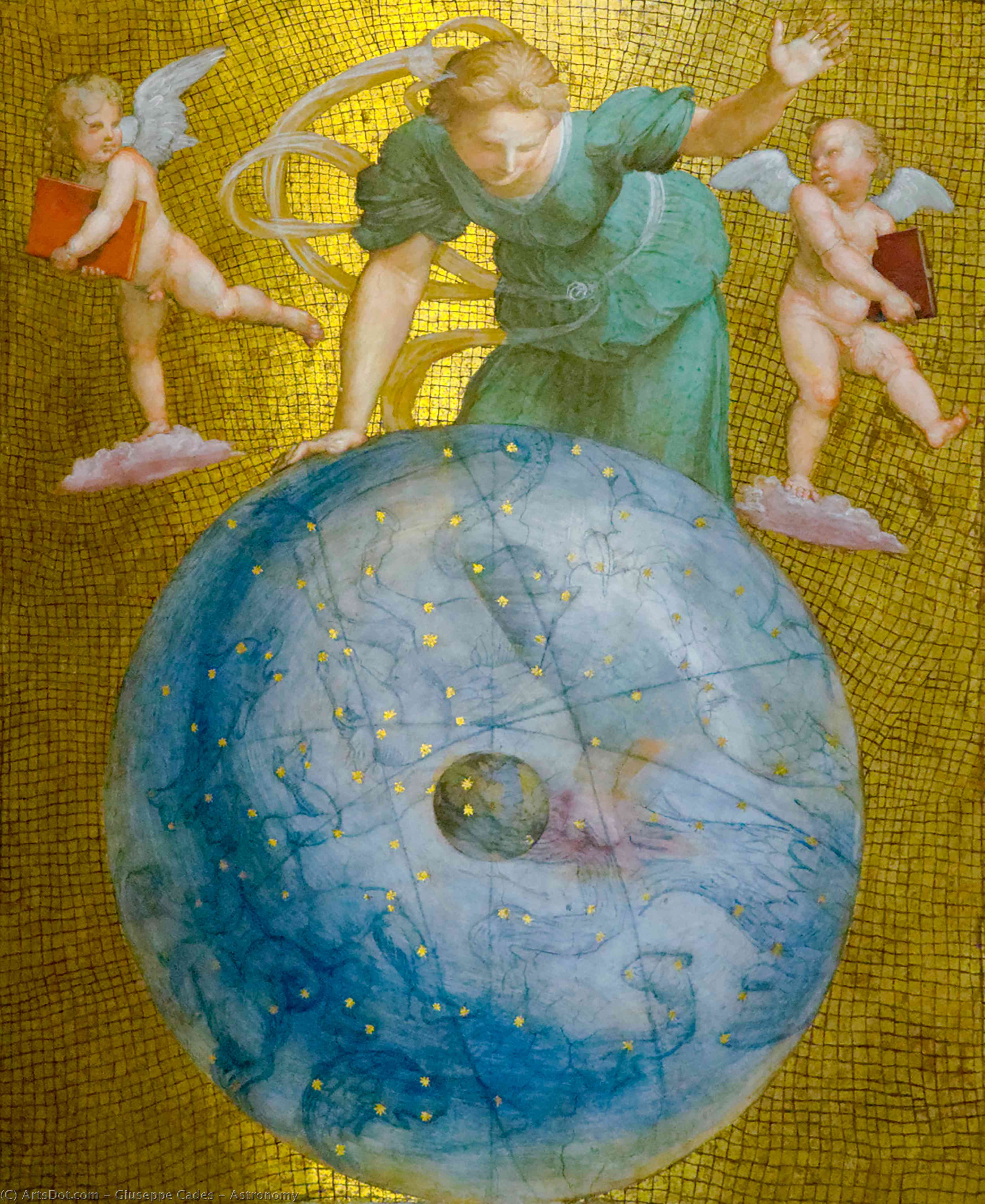 WikiOO.org - Encyclopedia of Fine Arts - Schilderen, Artwork Giuseppe Cades - Astronomy